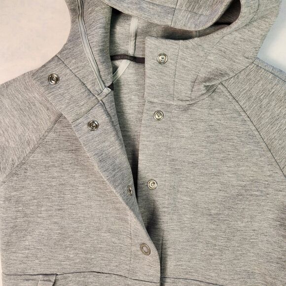 The North Face Jacket Womens Medium Gray Snap Hoodie - Picture 10 of 13